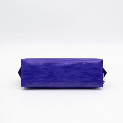 Cosmetic Pouch PM Purple Epi Leather