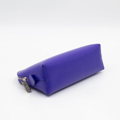 Cosmetic Pouch PM Purple Epi Leather