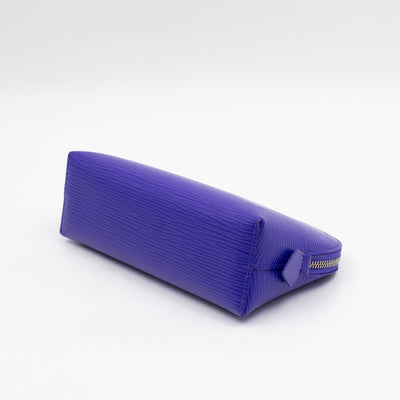 Cosmetic Pouch PM Purple Epi Leather