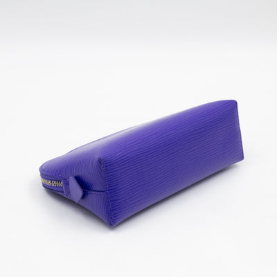 Cosmetic Pouch PM Purple Epi Leather