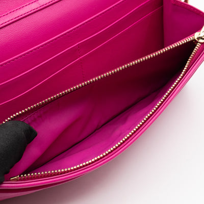 Lady Dior Wallet on Chain Pink Leather