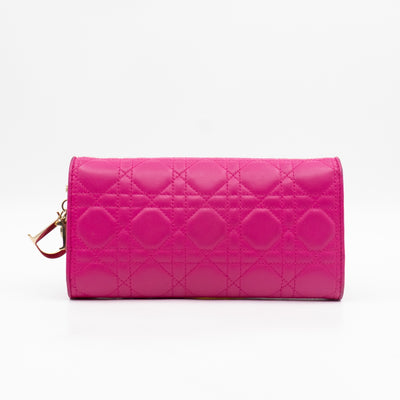 Lady Dior Wallet on Chain Pink Leather