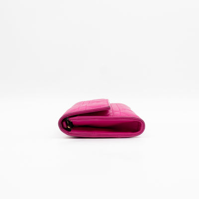 Lady Dior Wallet on Chain Pink Leather