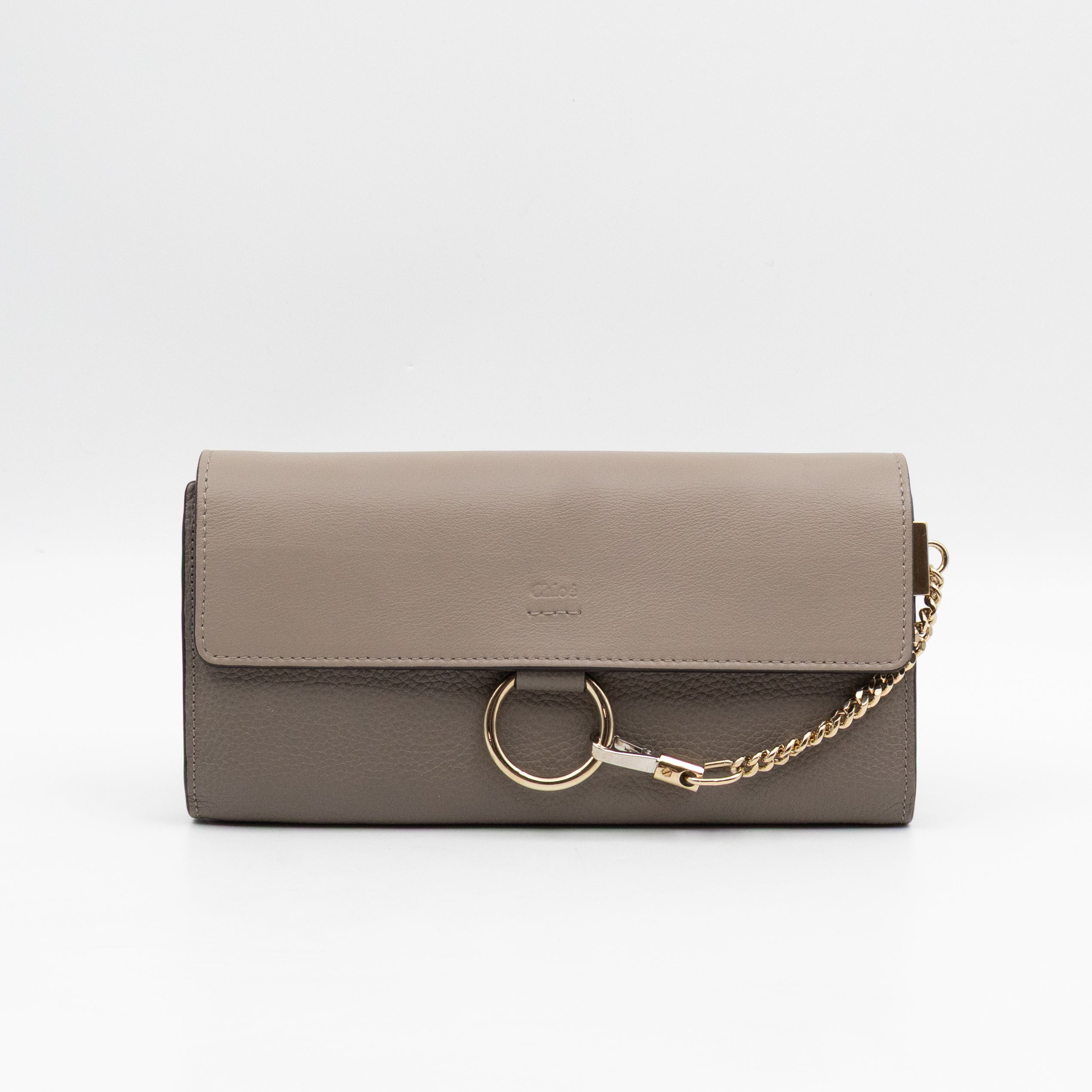 Faye Wallet Motty Grey Leather