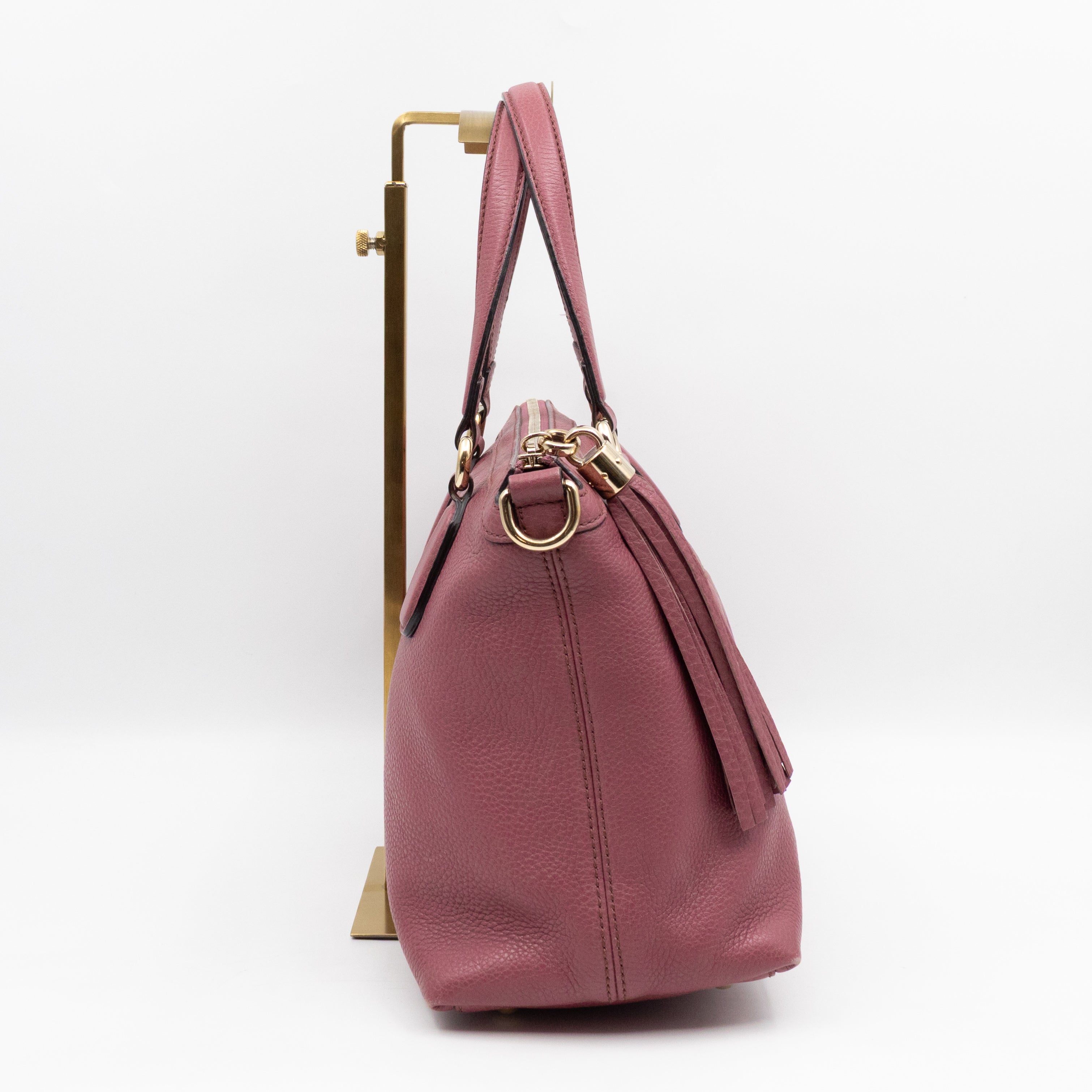 Soho Two Way Shoulder Bag Mauve Leather