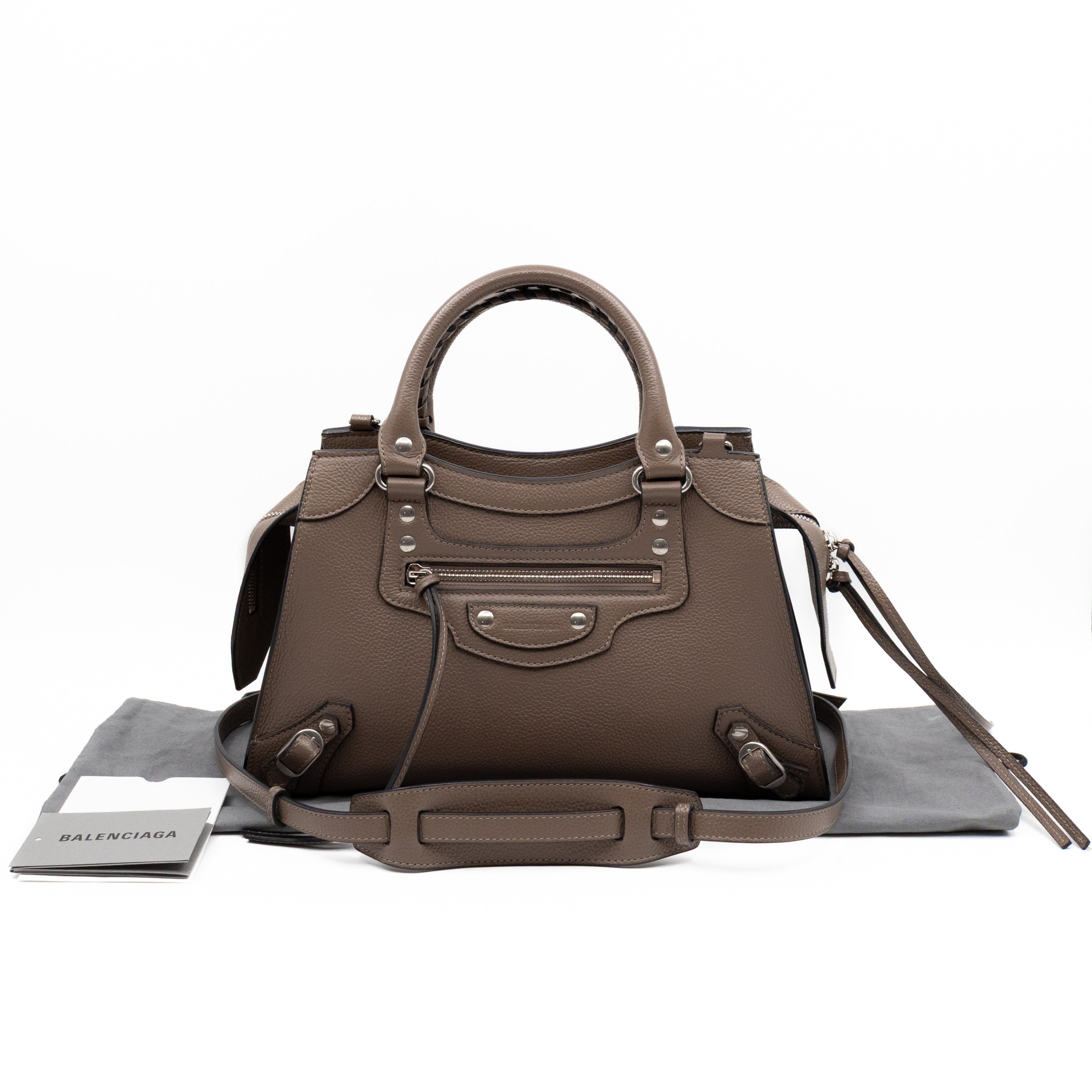 Neo Classic City Small Mink Grey Leather