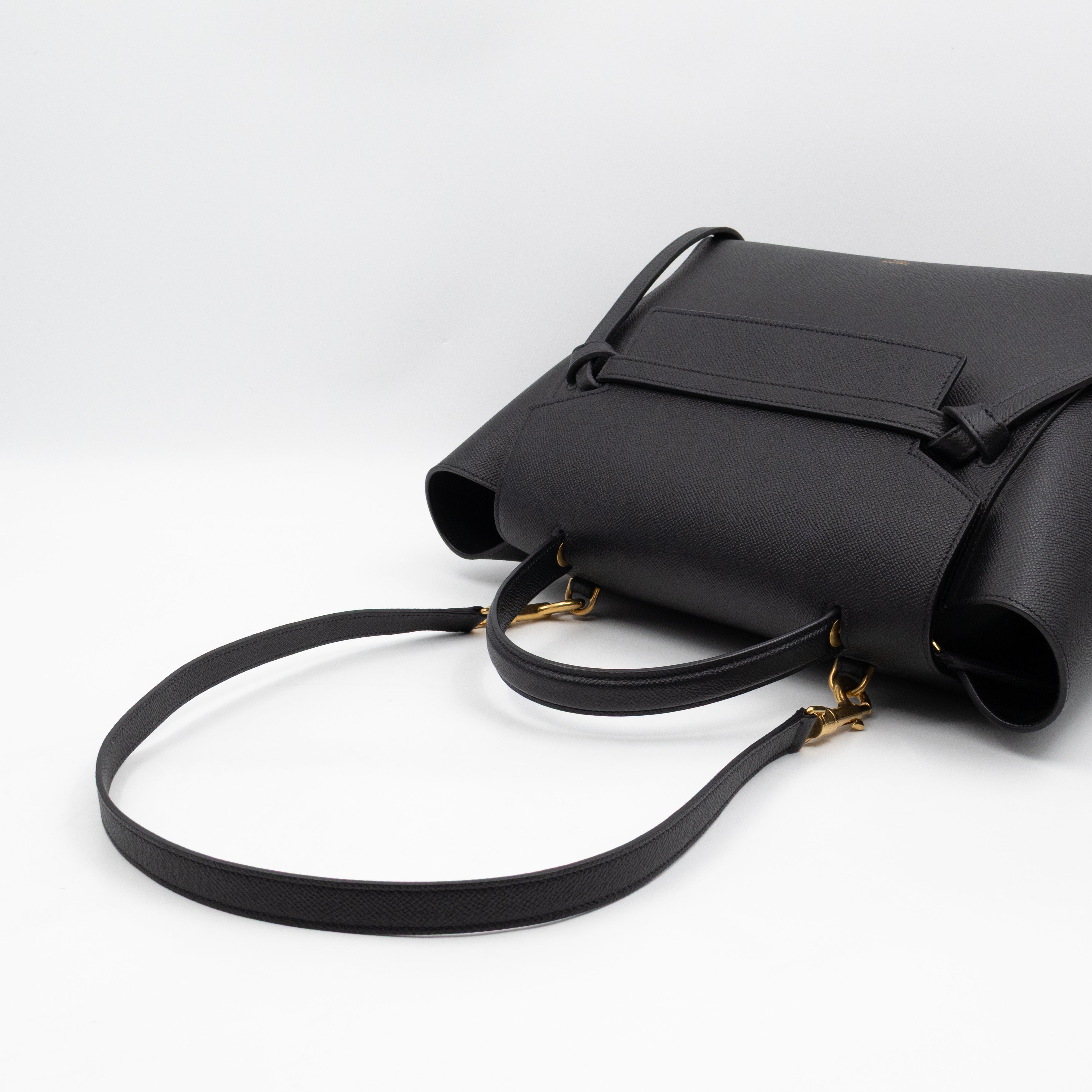 Mini Belt Bag Black Leather