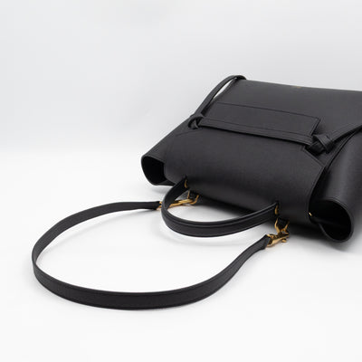 Mini Belt Bag Black Leather