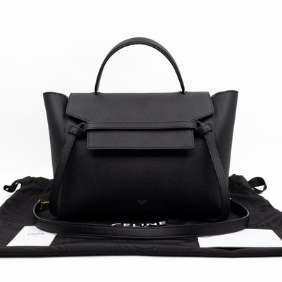 Mini Belt Bag Black Leather