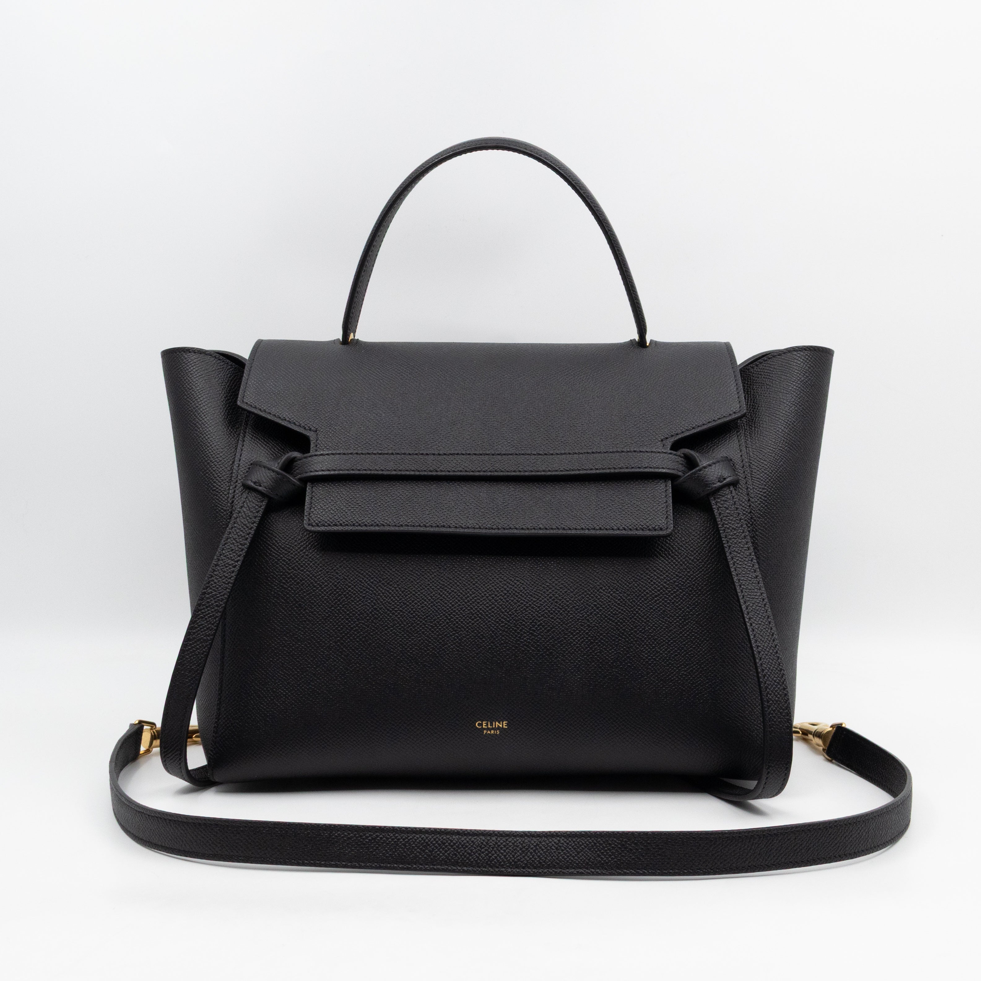 Mini Belt Bag Black Leather