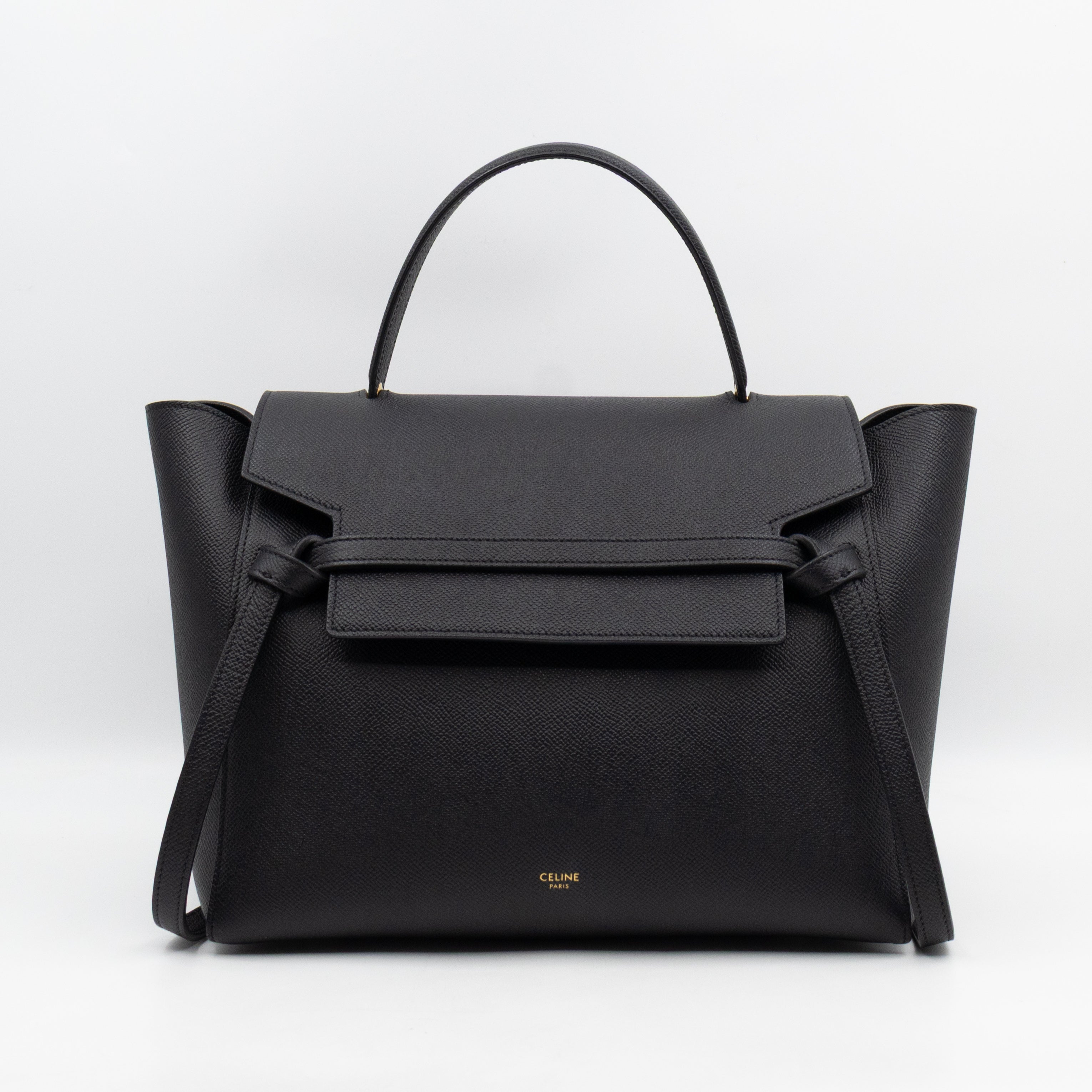 Mini Belt Bag Black Leather