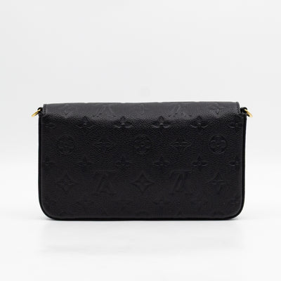 Pochette Felicie Black Monogram Empreinte