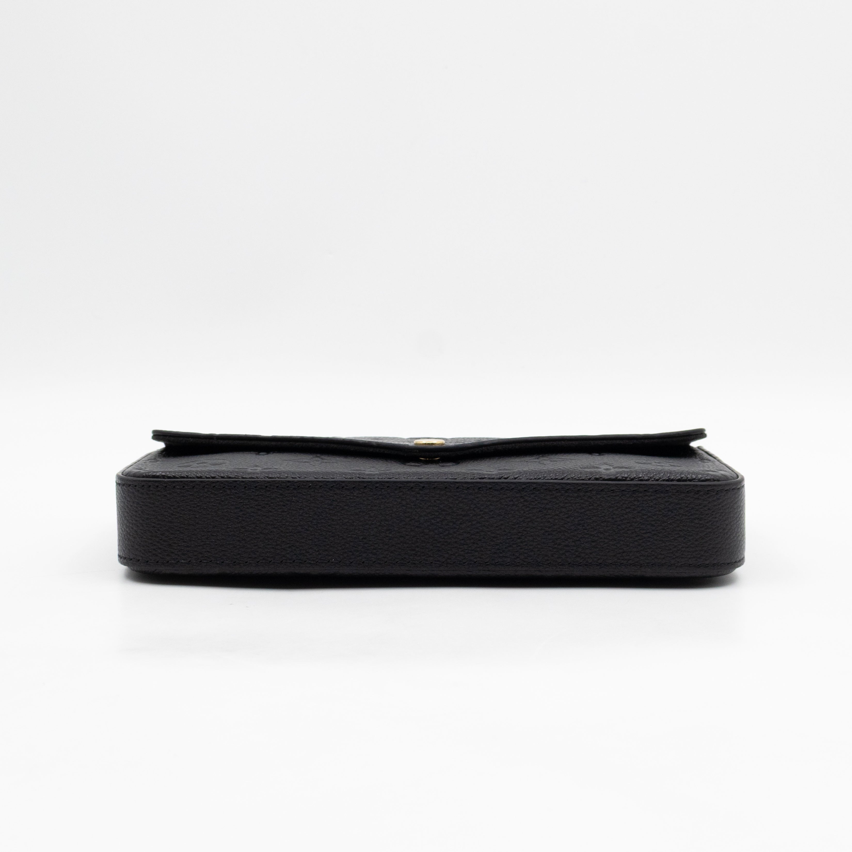 Pochette Felicie Black Monogram Empreinte