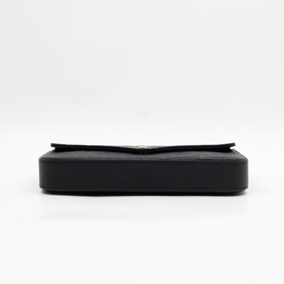 Pochette Felicie Black Monogram Empreinte