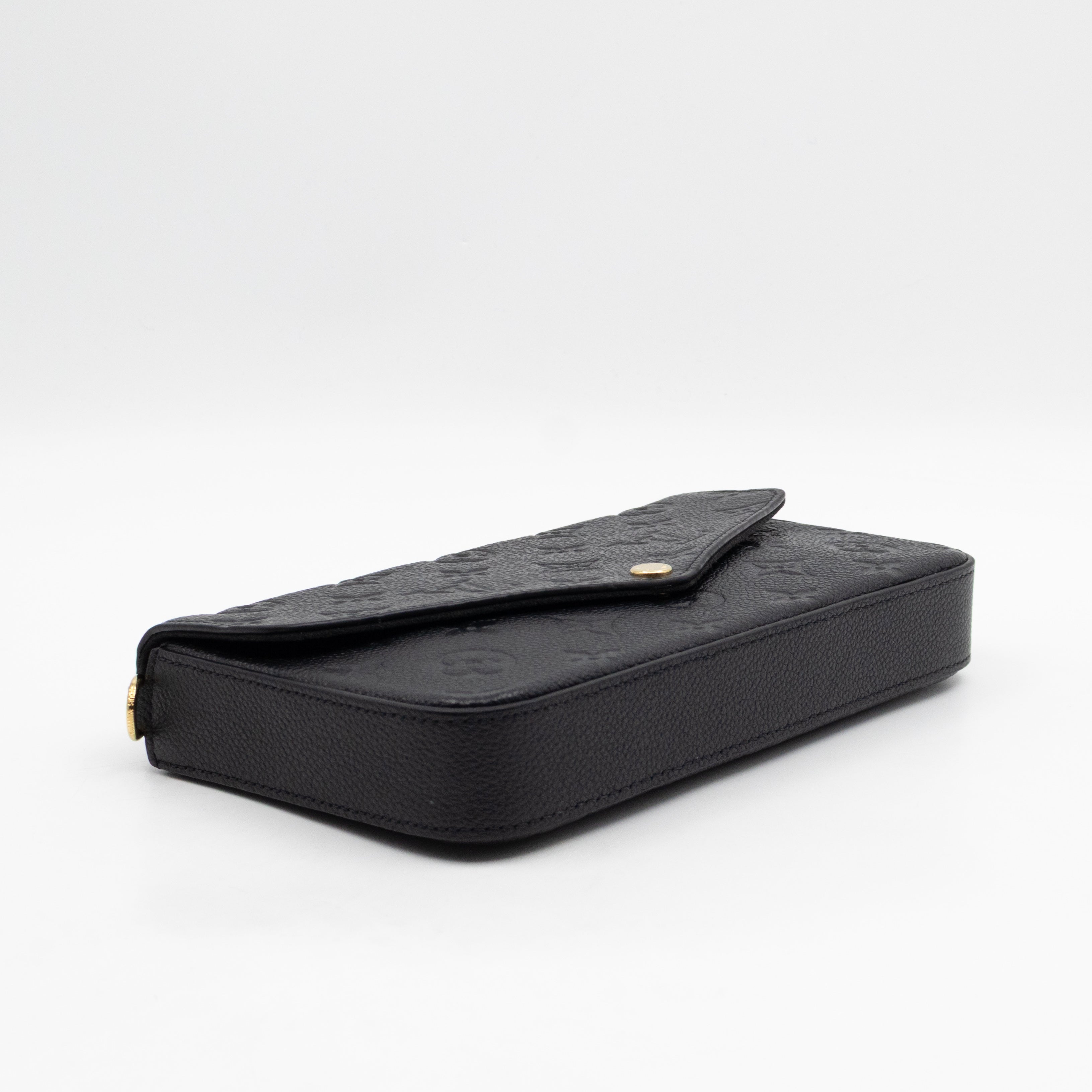 Pochette Felicie Black Monogram Empreinte