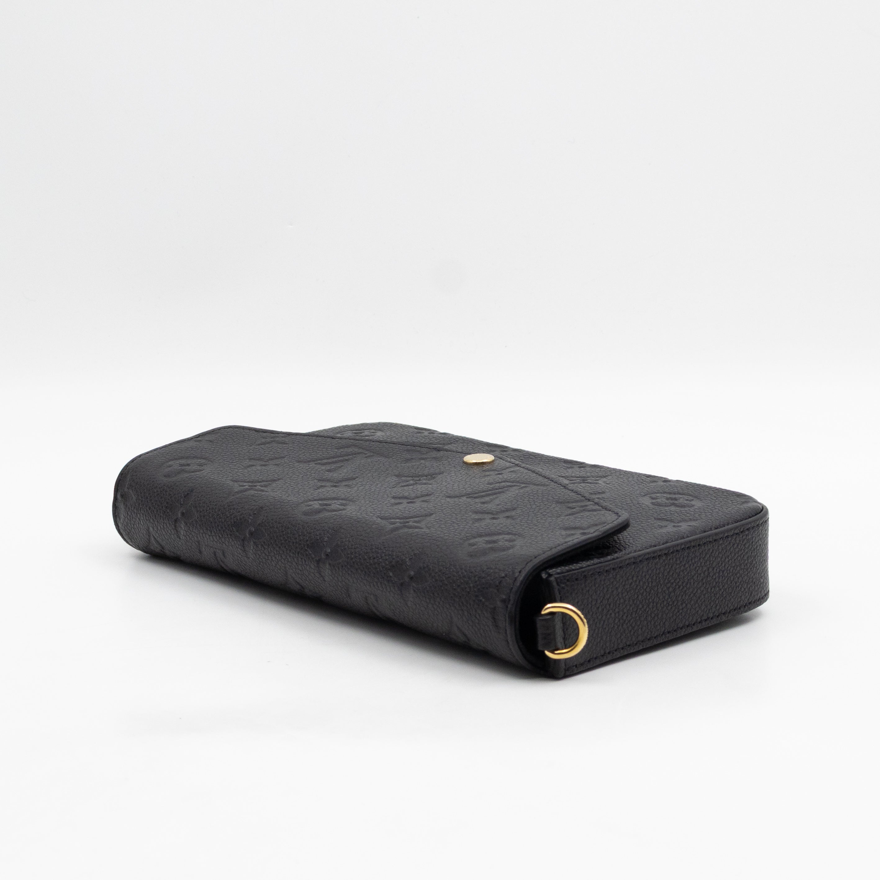 Pochette Felicie Black Monogram Empreinte