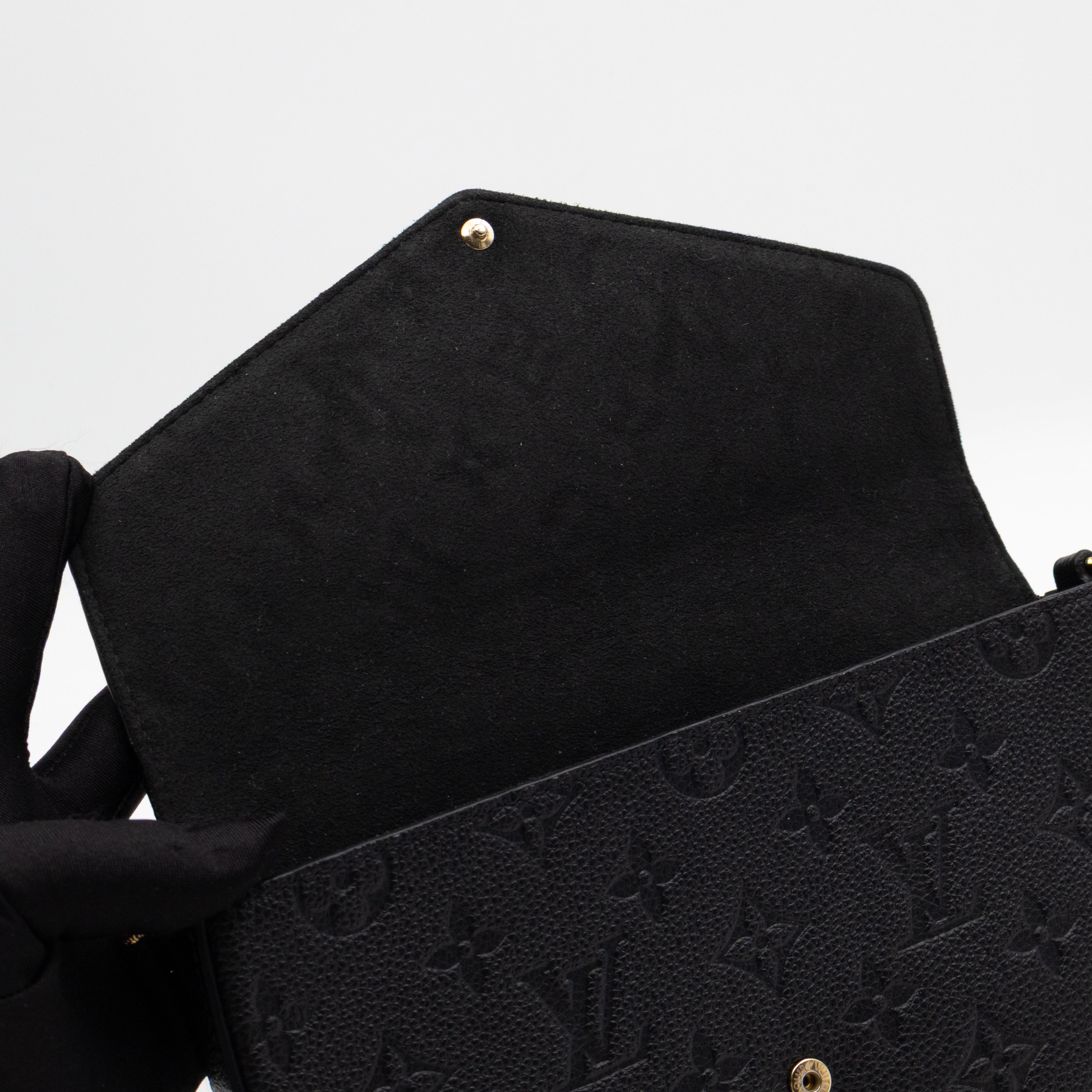 Pochette Felicie Black Monogram Empreinte