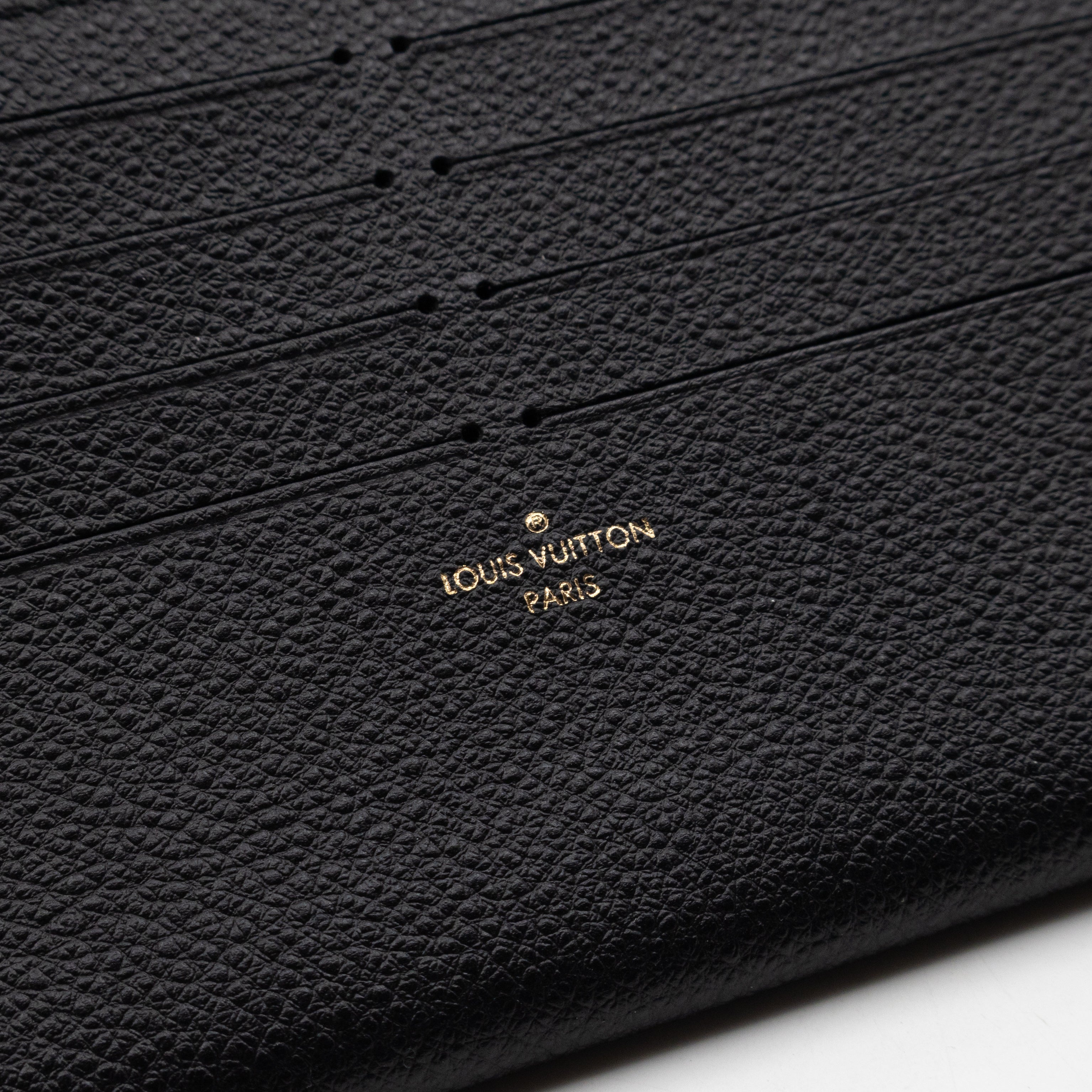 Pochette Felicie Black Monogram Empreinte