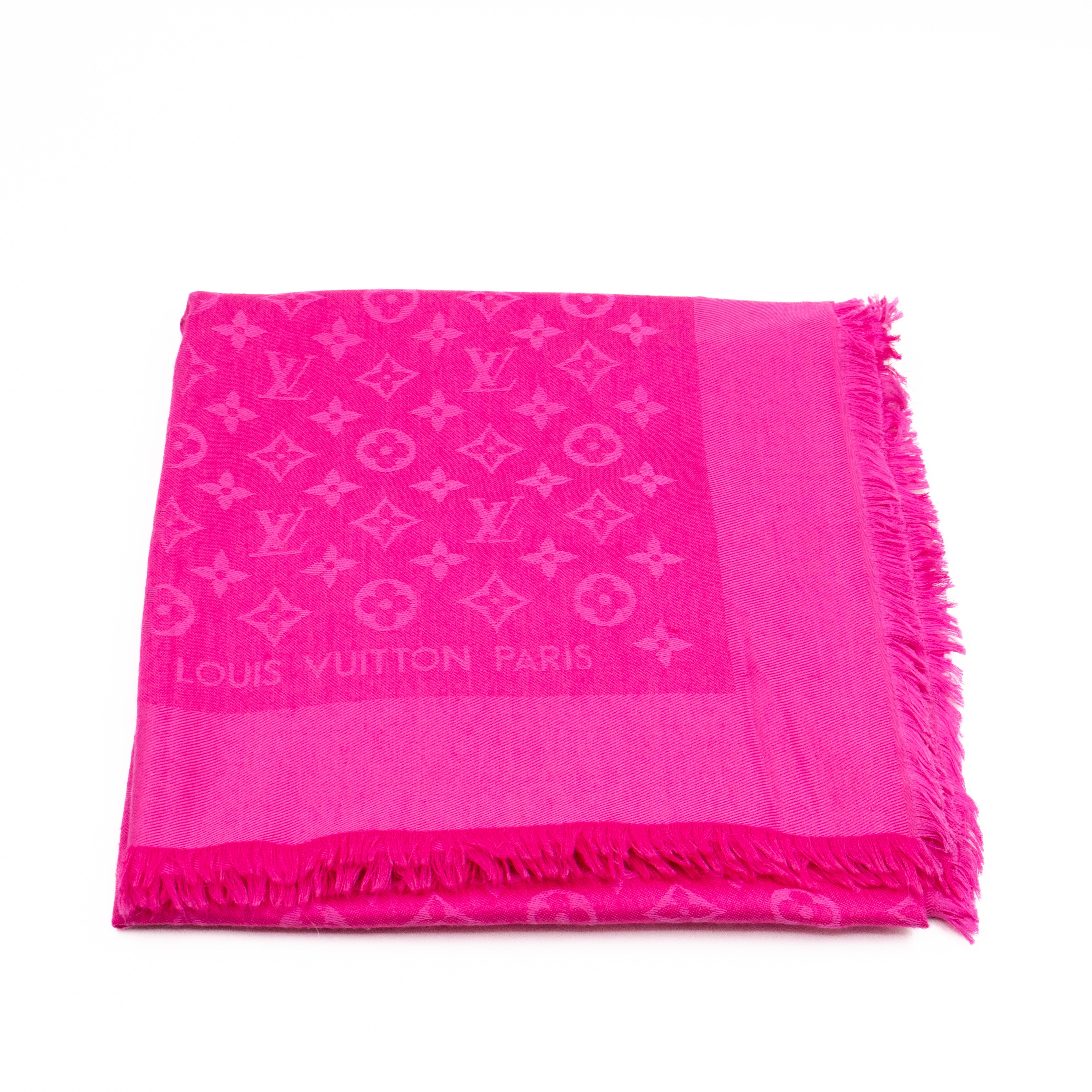 Monogram Shawl Pink