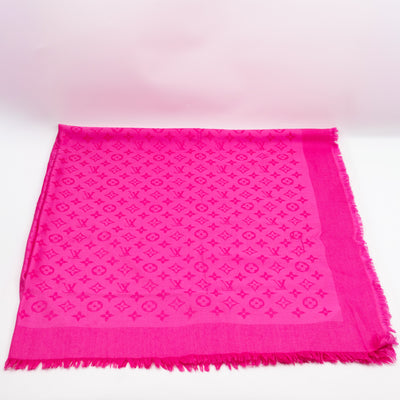 Monogram Shawl Pink