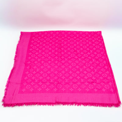 Monogram Shawl Pink
