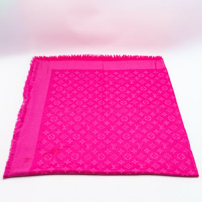 Monogram Shawl Pink