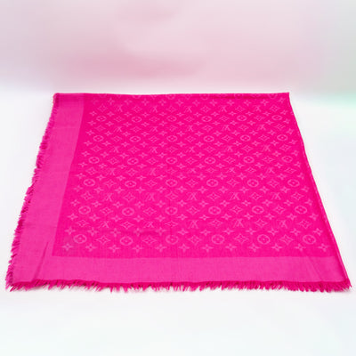 Monogram Shawl Pink