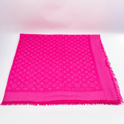 Monogram Shawl Pink