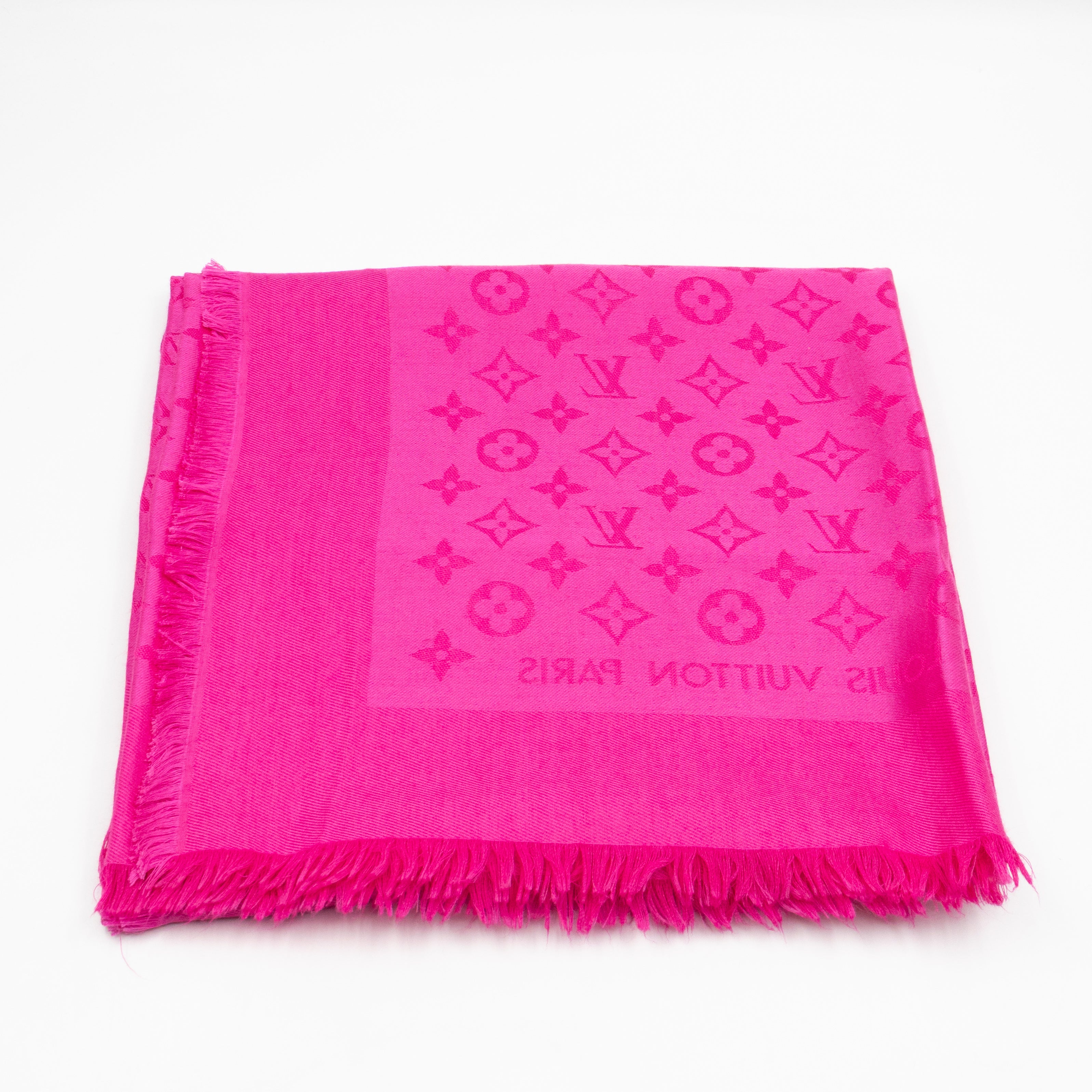 Monogram Shawl Pink