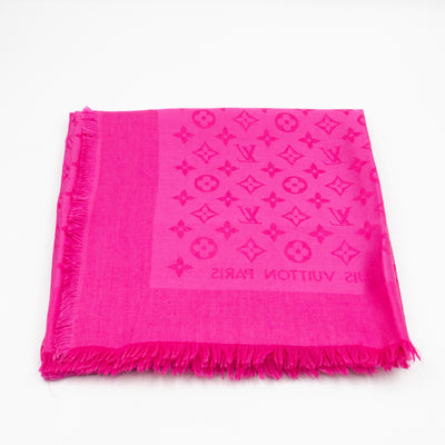 Monogram Shawl Pink