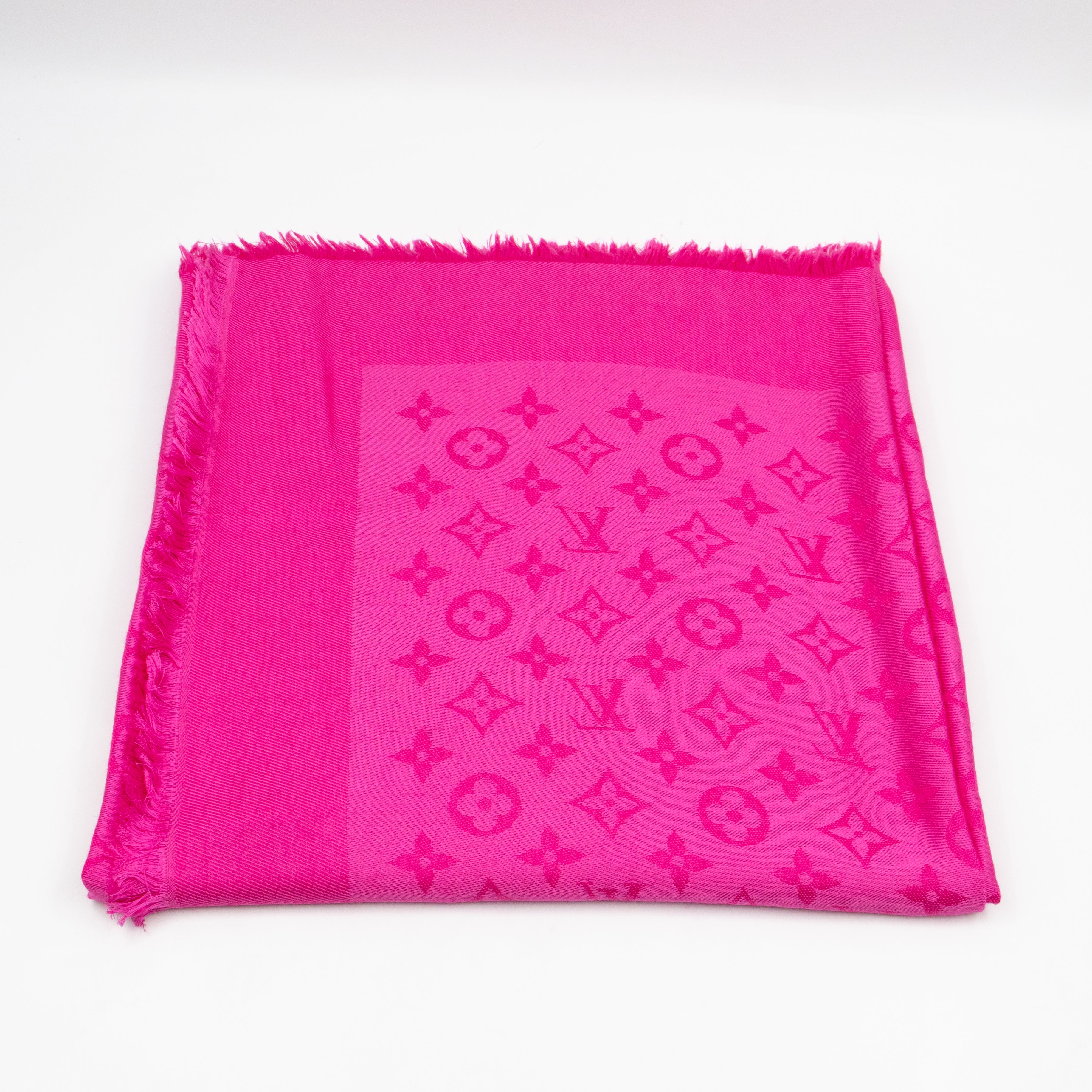 Monogram Shawl Pink