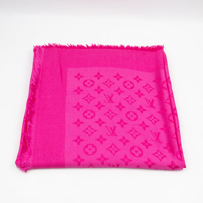Monogram Shawl Pink