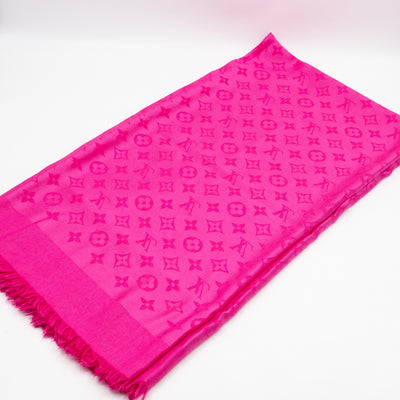 Monogram Shawl Pink