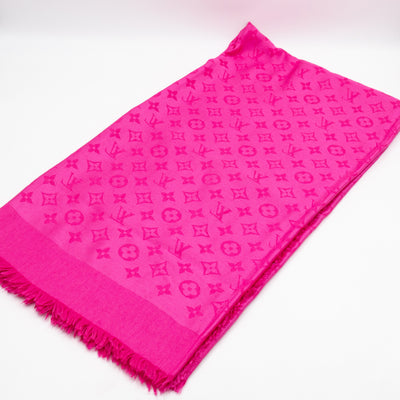 Monogram Shawl Pink