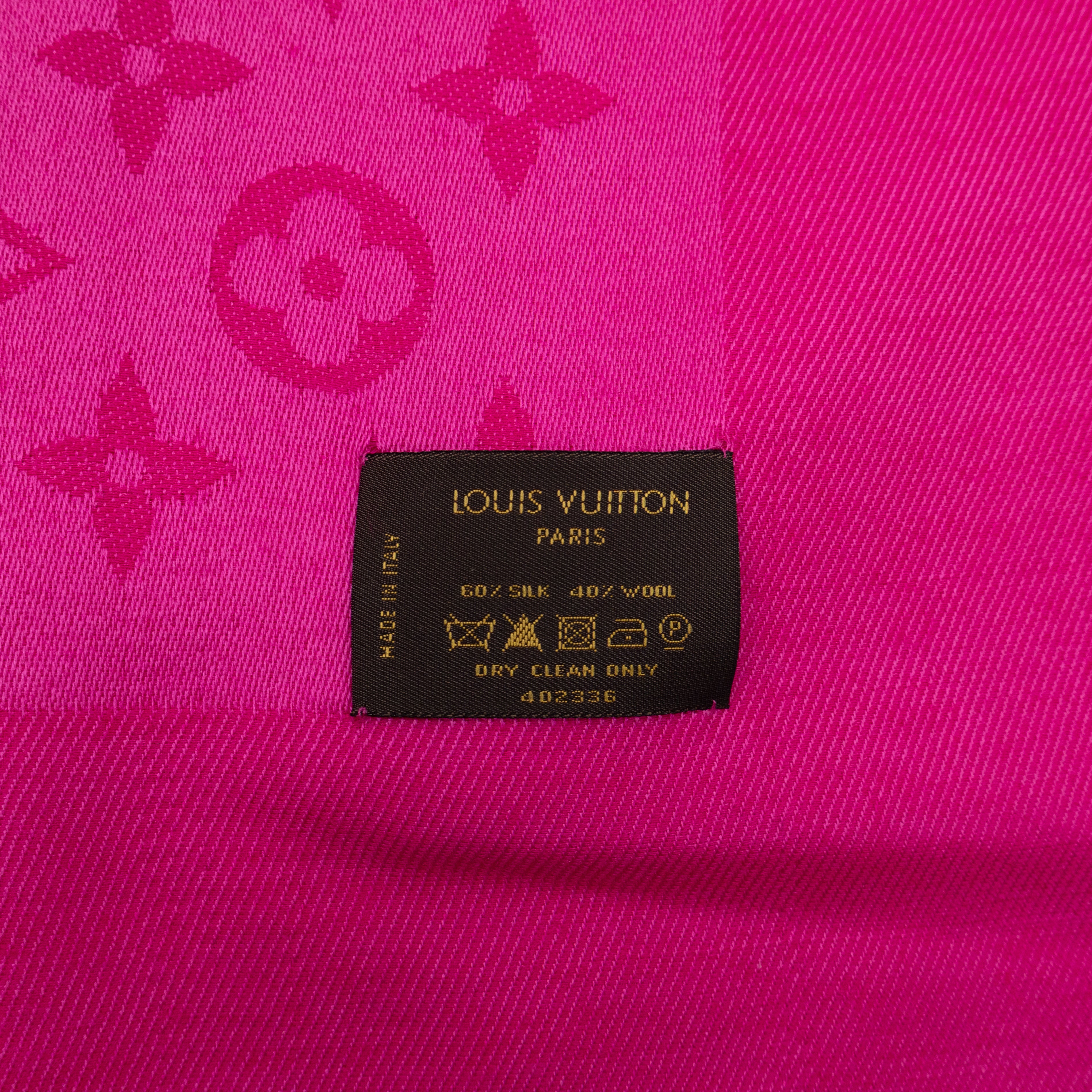 Monogram Shawl Pink