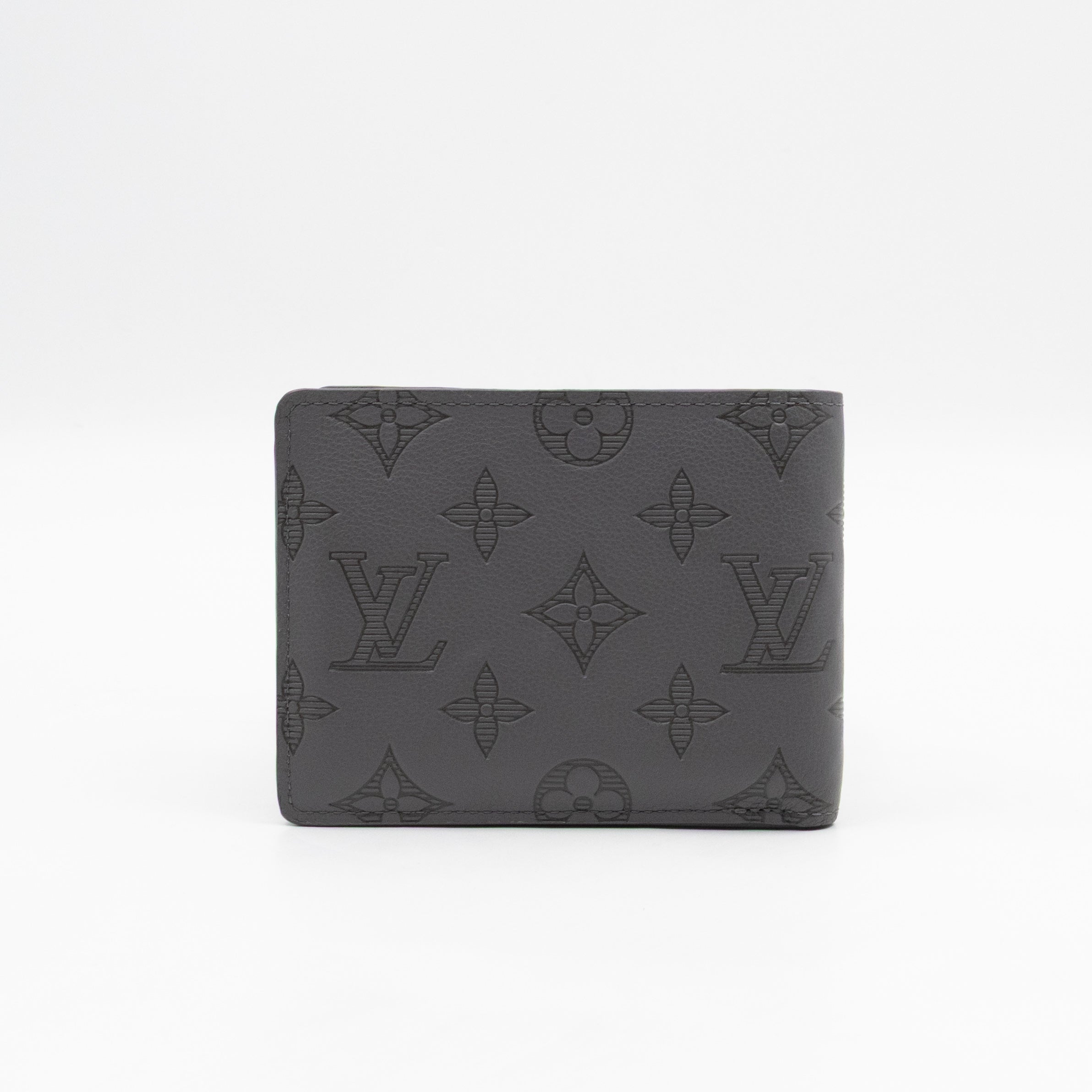 Multiple Wallet Anthracite Grey Monogram Shadow Leather