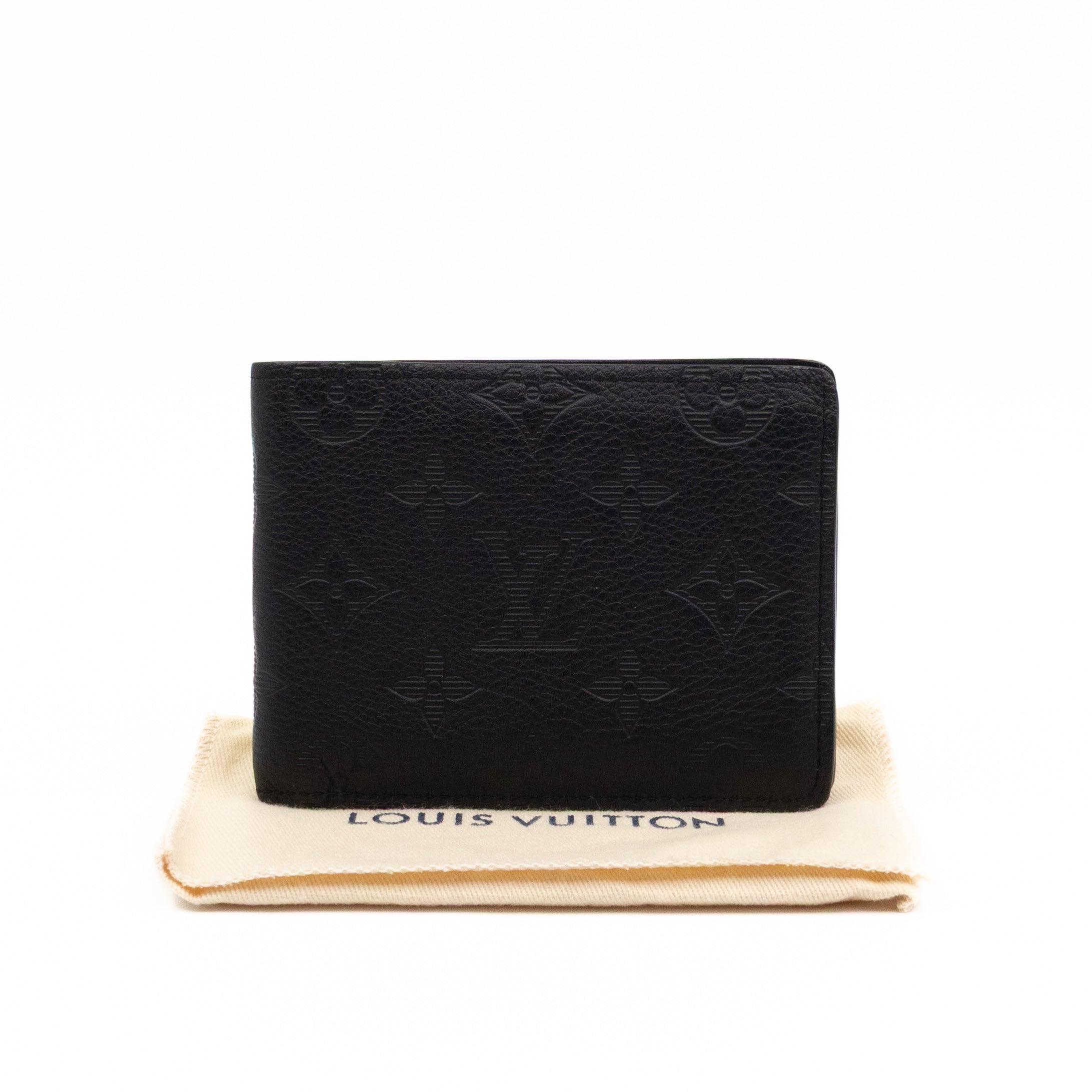Multiple Wallet Black Monogram Shadow Leather