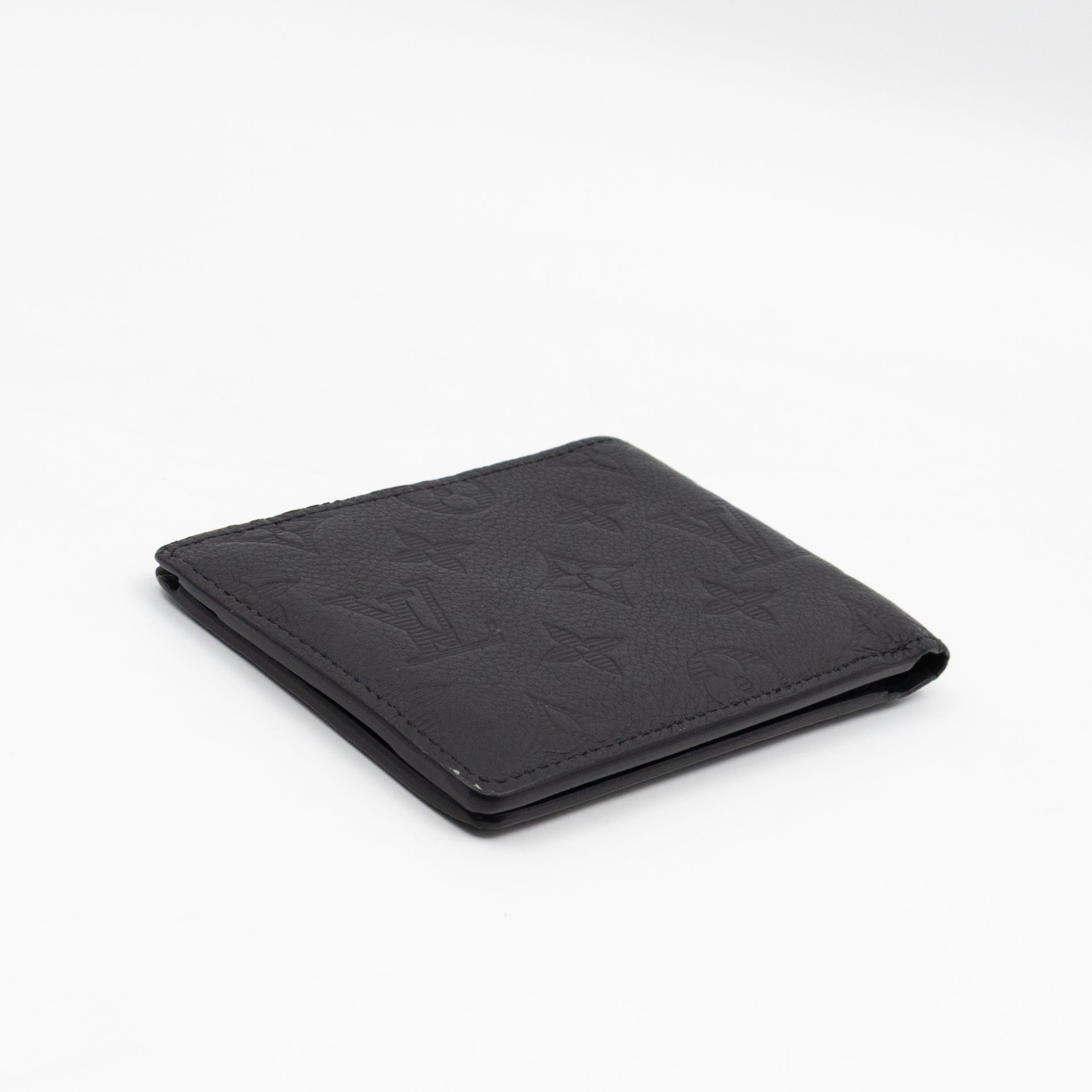 Multiple Wallet Black Monogram Shadow Leather