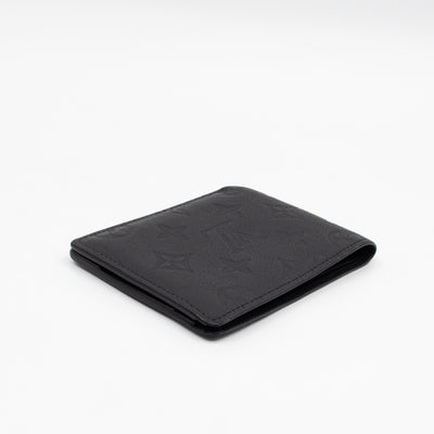 Multiple Wallet Black Monogram Shadow Leather