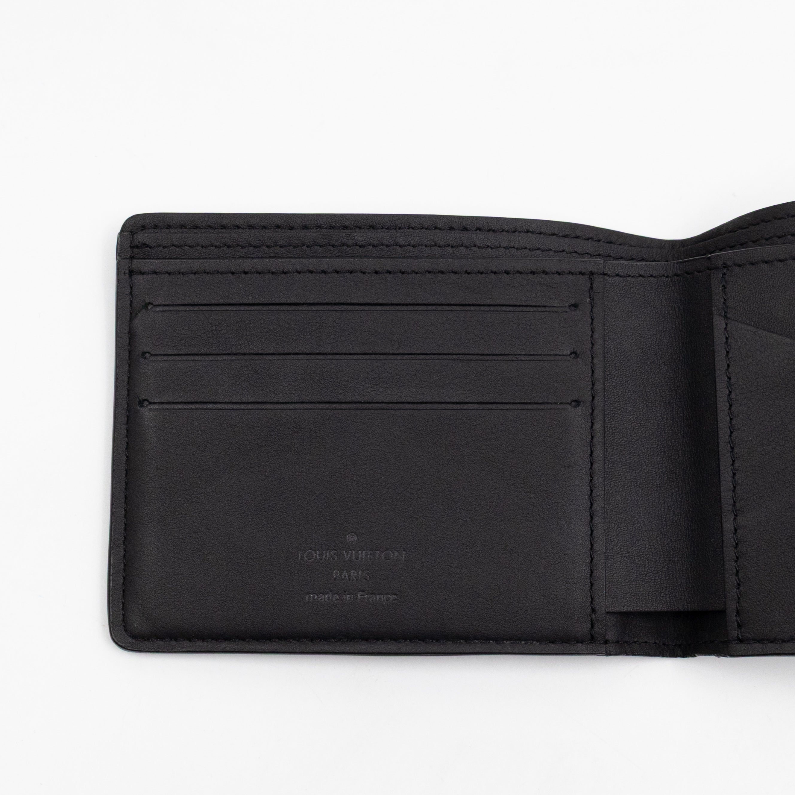 Multiple Wallet Black Monogram Shadow Leather