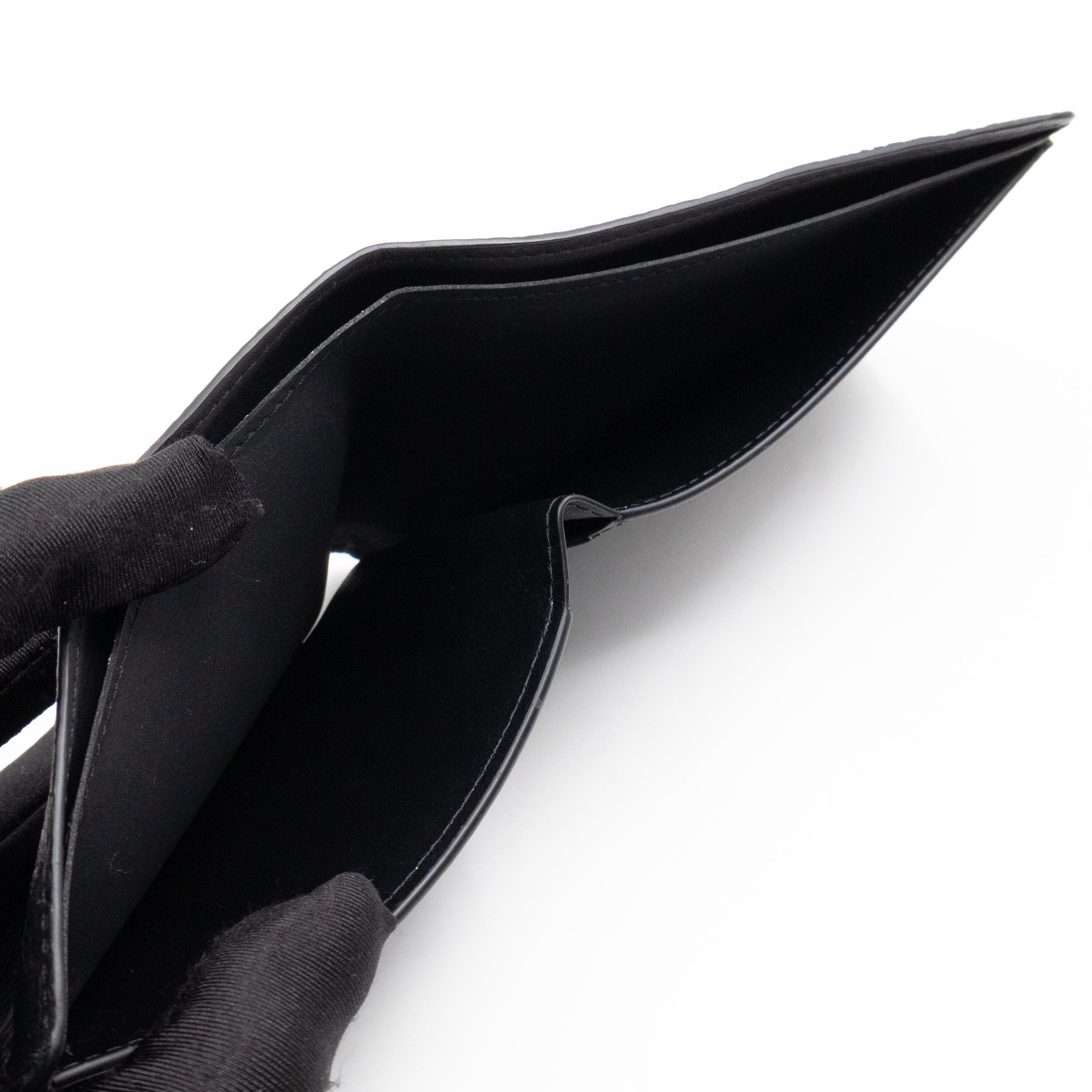 Multiple Wallet Black Monogram Shadow Leather