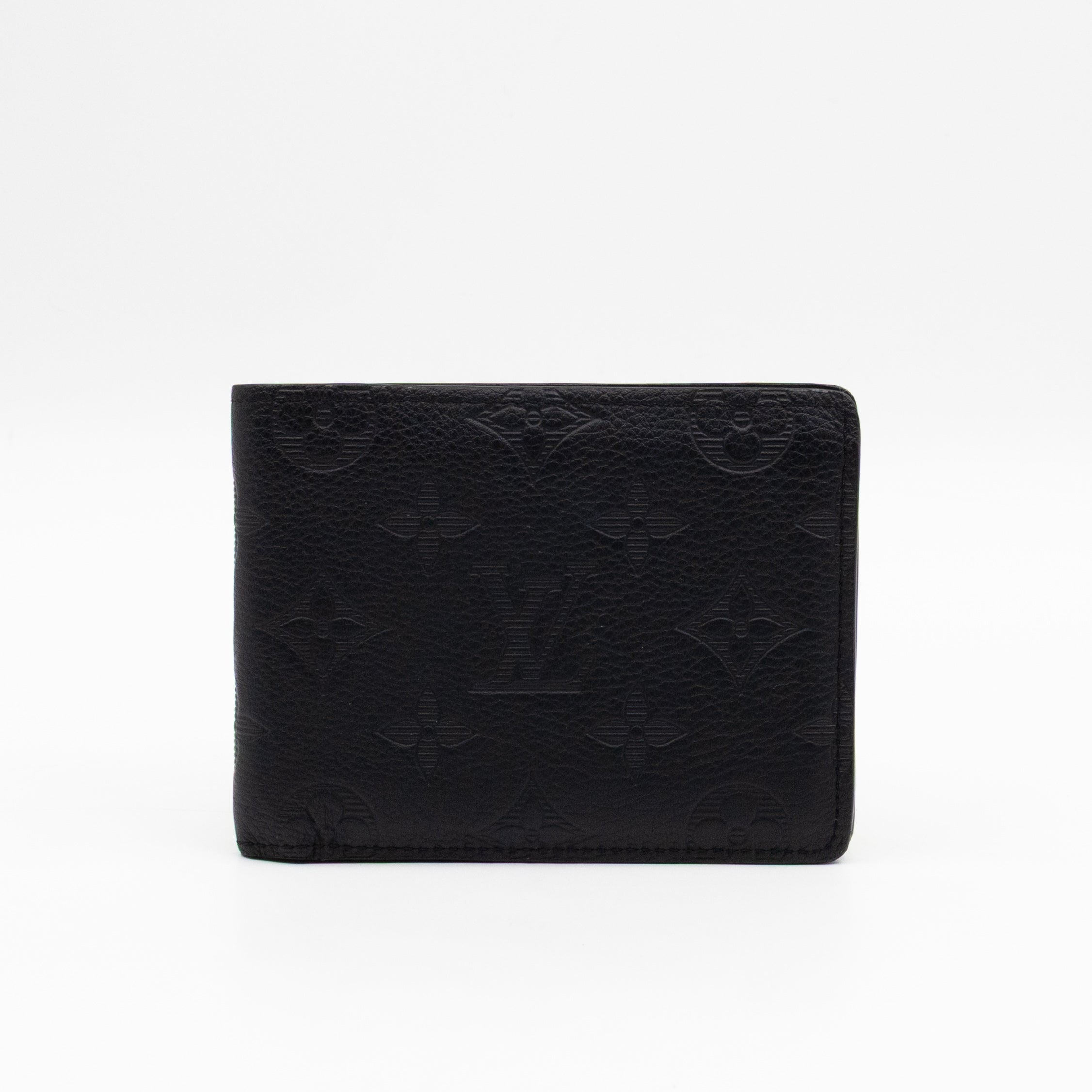 Multiple Wallet Black Monogram Shadow Leather