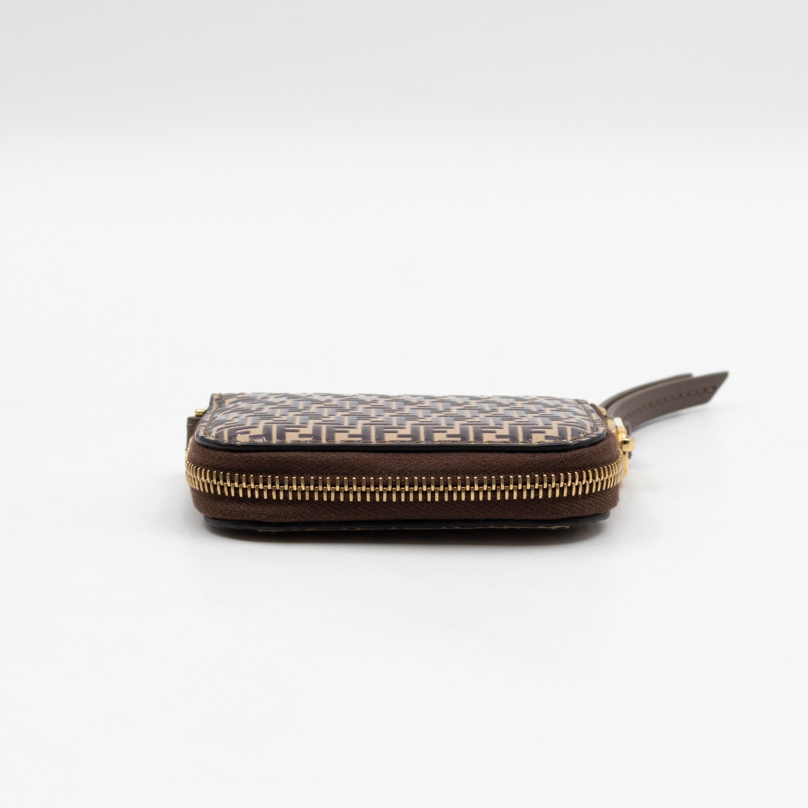 Chain Coin Purse Micro FF Leather