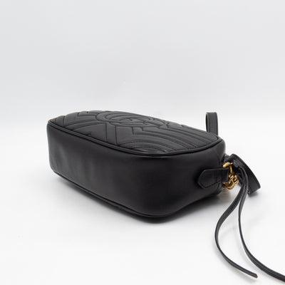 GG Marmont Small Camera Bag Black Leather