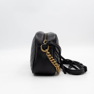 GG Marmont Small Camera Bag Black Leather