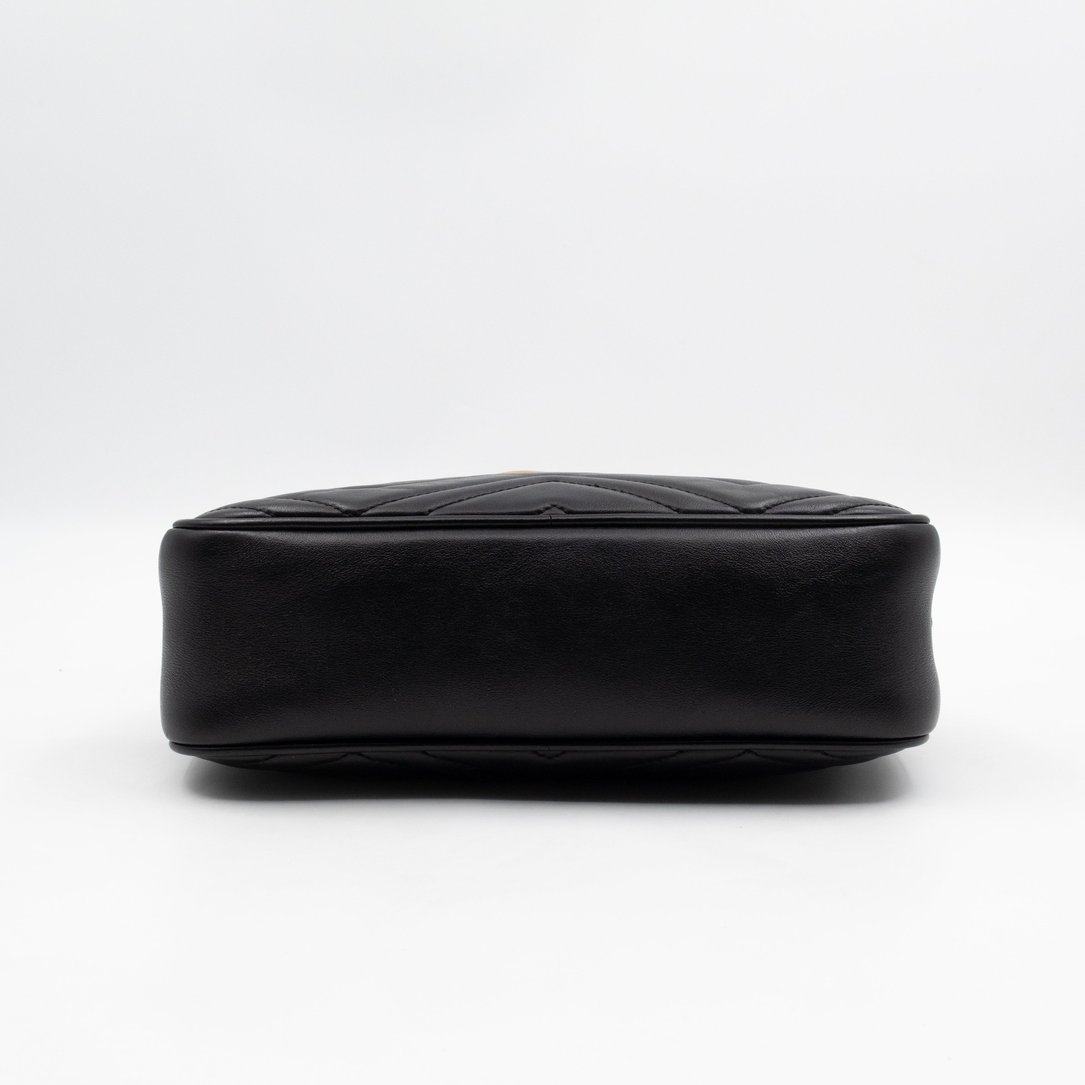 GG Marmont Small Camera Bag Black Leather