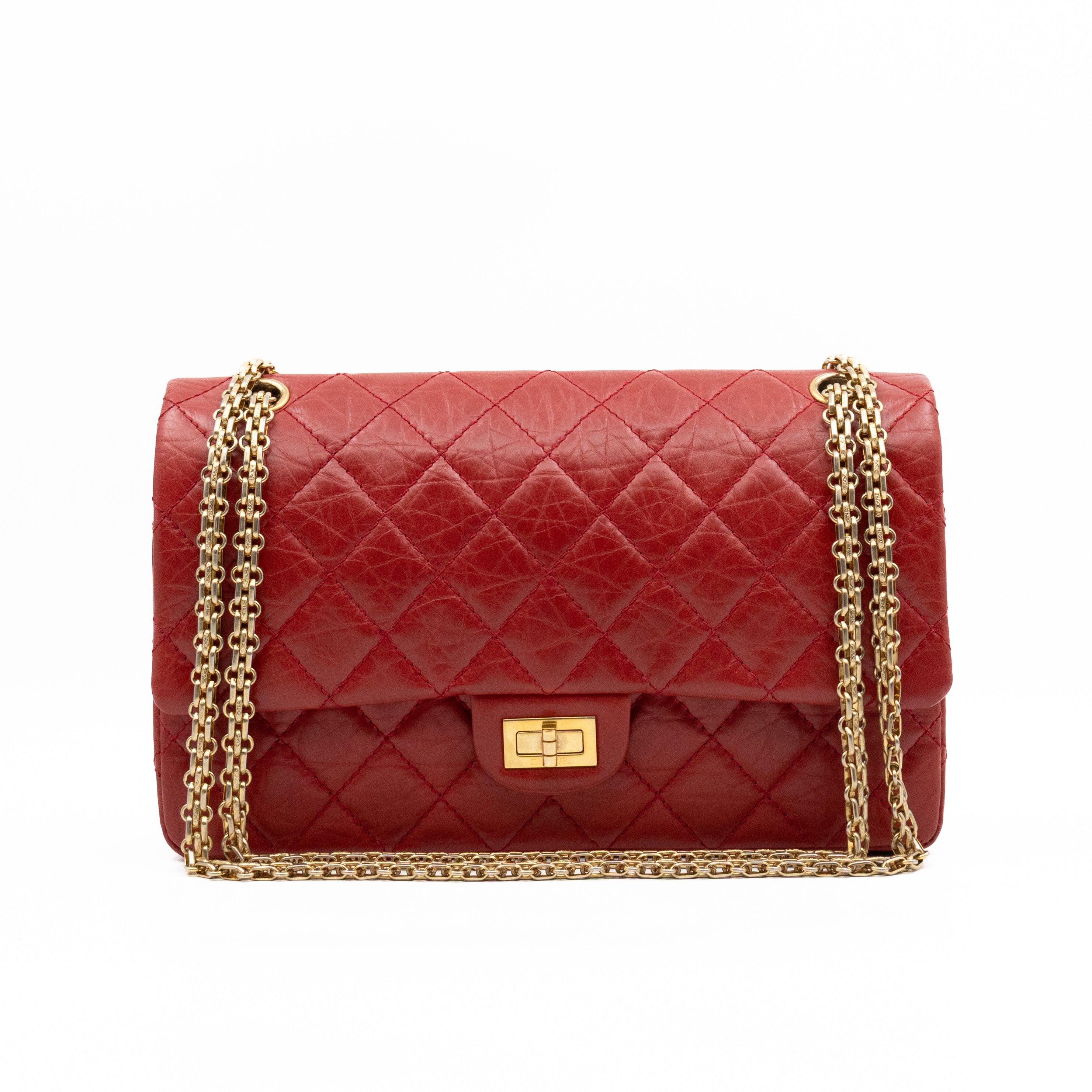 2.55 Reissue 226 Double Flap Bag Red Leather