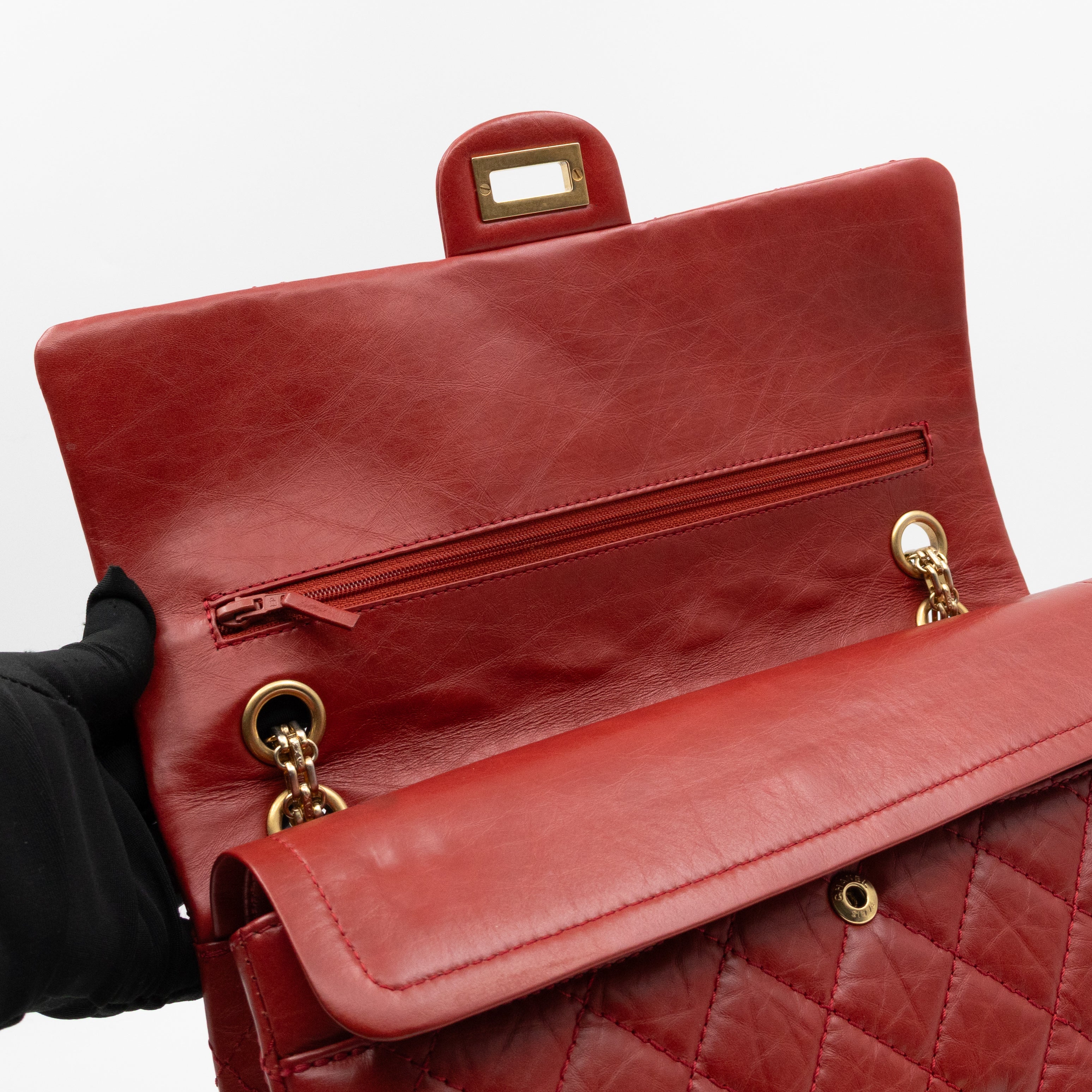 2.55 Reissue 226 Double Flap Bag Red Leather