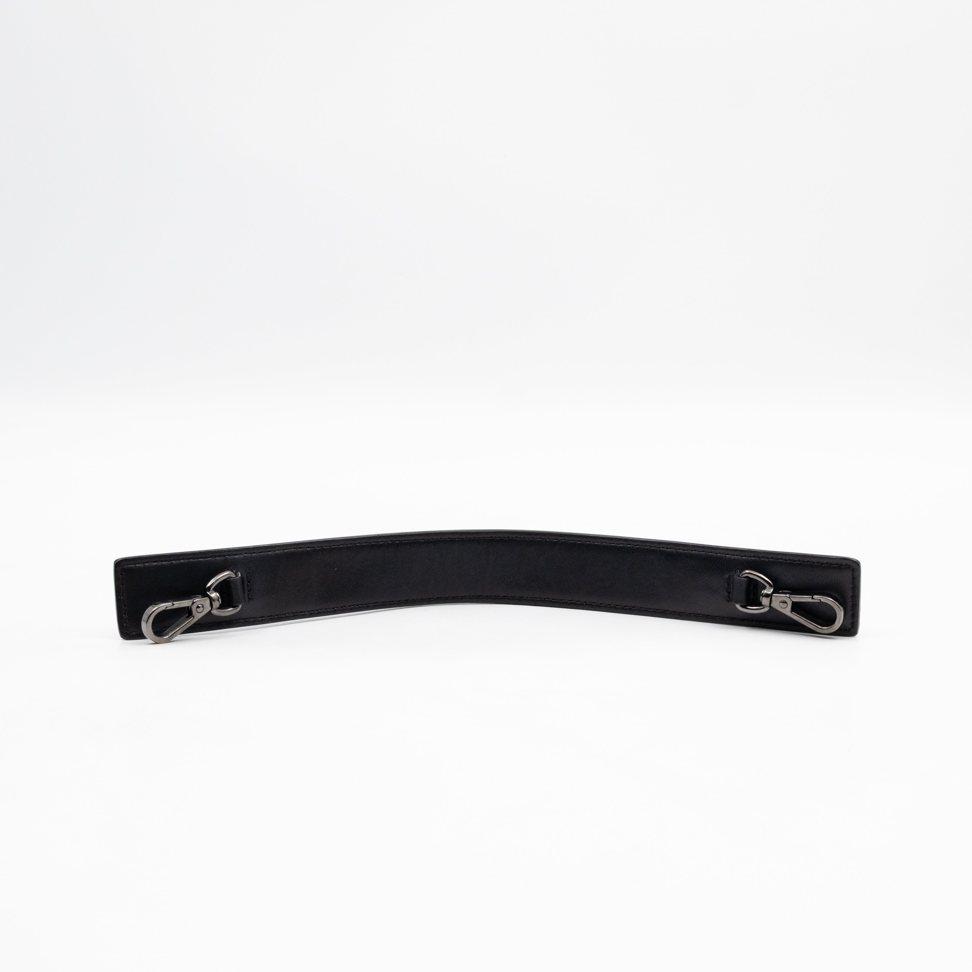 30 Montaigne Top Handle Bag Maxi Cannage Black Leather