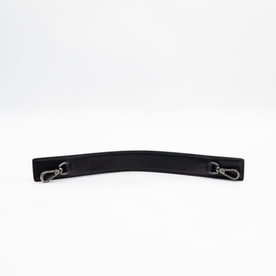 30 Montaigne Top Handle Bag Maxi Cannage Black Leather